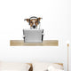 Dog With Headset And Tablet Wall Decal