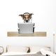 Dog With Headset And Tablet Wall Decal