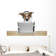 Dog With Headset And Tablet Wall Decal