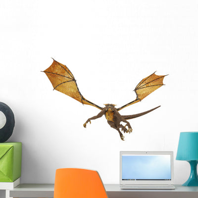 Dragon Is Coming Wall Decal shown on a wall