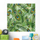 Seamless Texture With Peacock Wall Decal