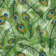 Seamless Texture With Peacock Wall Decal