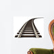 Curved Railroad Track Wall Decal