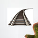 Curved Railroad Track Wall Decal