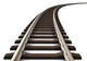 Curved Railroad Track Wall Decal