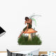 Fairy Boy Sitting Toadstool Wall Decal