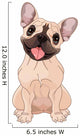 Fawn French Bulldog Wall Decal