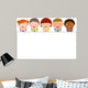 Cute Cartoon Kids Frame Wall Decal