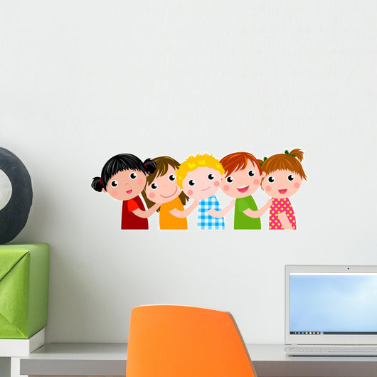 Group Children Having Fun Wall Decal
