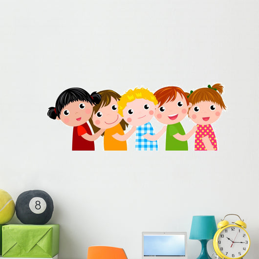 Group Children Having Fun Wall Decal