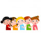 Group Children Having Fun Wall Decal