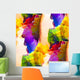 Abstract Seamless Color Splash Wall Decal