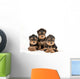 Three Yorkie Puppies Wall Decal