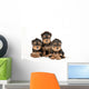 Three Yorkie Puppies Wall Decal