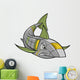 Cyborg Robot Shark Vector Wall Decal