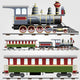 Retro Steam Train With Cars Illustration Wall Decal