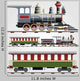 Retro Steam Train With Cars Illustration Wall Decal