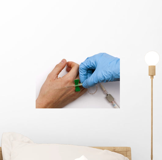 Taking Blood Sample Wall Decal