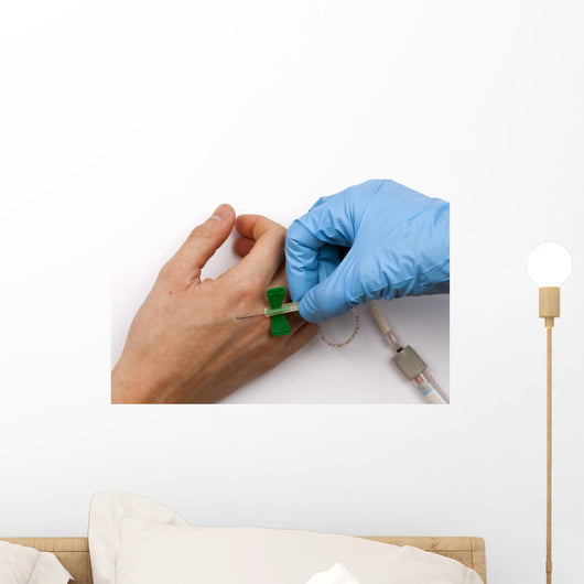 Taking Blood Sample Wall Decal