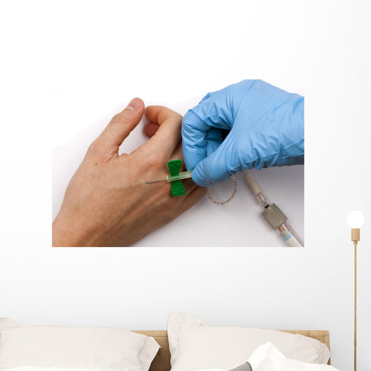 Taking Blood Sample Wall Decal