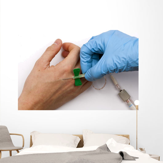 Taking Blood Sample Wall Decal