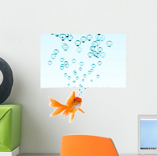 High Resolution Image Goldfish Wall Decal