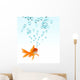 Goldfish and Bubbles Wall Decal