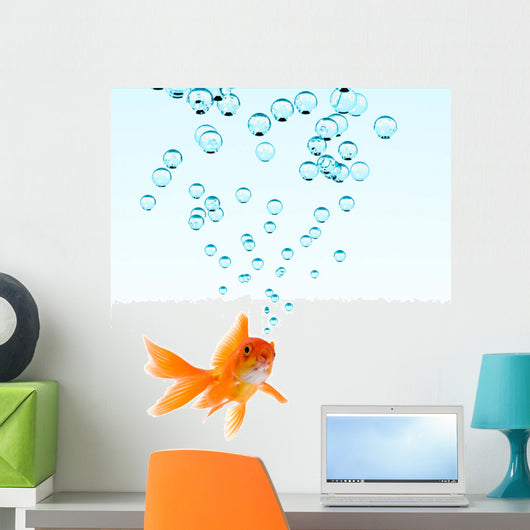 High Resolution Image Goldfish Wall Decal