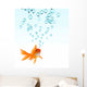 Goldfish and Bubbles Wall Decal
