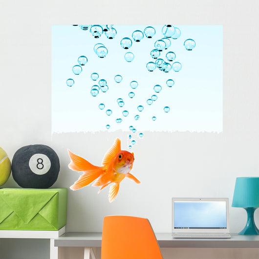 High Resolution Image Goldfish Wall Decal