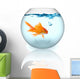 Goldfish Bowl With Bubbles Wall Decal