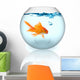 Goldfish Bowl With Bubbles Wall Decal