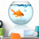 Goldfish Bowl With Bubbles Wall Decal