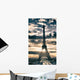 Sky Colors Over Eiffel Wall Decal