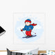 Olympic Skier Wall Decal