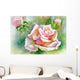 Watercolor Flower-Rose Wall Decal