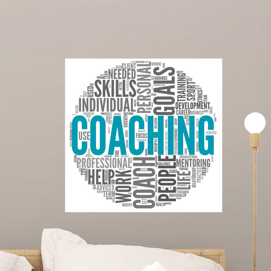 Coaching Concept Tag Cloud Wall Decal