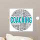 Coaching Concept Tag Cloud Wall Decal