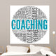 Coaching Concept Tag Cloud Wall Decal