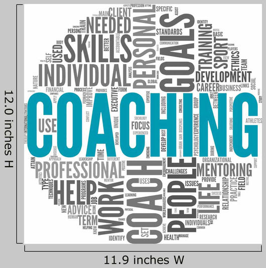 Coaching Concept Tag Cloud Wall Decal
