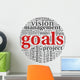 Goals Concept Word Tag Wall Decal