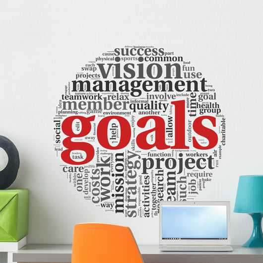 Goals Concept Word Tag Wall Decal