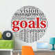 Goals Concept Word Tag Wall Decal