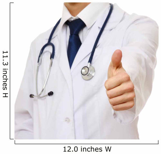 Closeup Male Doctor Showing Wall Decal