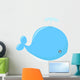 Cute Whale Cartoon Wall Decal