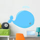 Cute Whale Cartoon Wall Decal
