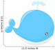 Cute Whale Cartoon Wall Decal