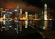 Hong Kong Skyline Night Reflected Wall Decal