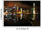 Hong Kong Skyline Night Reflected Wall Decal