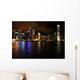 Hong Kong Skyline Night Wall Decal